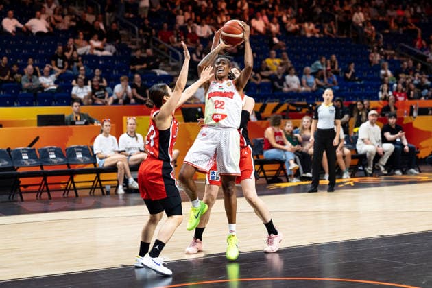Yvonne Turner (Hungary), 22, shooting; Mai Yamamoto (Japan), 23; Yuki Miyazawa (Japan), 52; GER; Hungary vs. Japan; basketball; 2026 FIBA Women’s World Cup; quarterfinal qualifier; September 8, 2026, GER, Hungary vs. Japan, basketball, 2026 FIBA Women’s World Cup, quarterfinal qualifier, September 8, 2026, Berlin Copyright: xEibner-Pressefoto MaxxVincenx EP_MVN