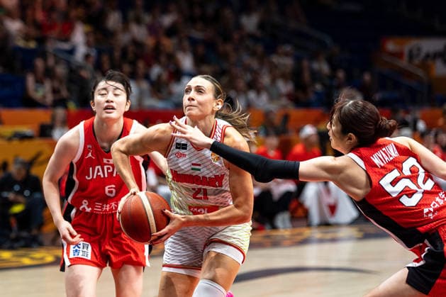 Reka Lelik (Hungary), 21, dribbling; Otoha Goto (Japan), 06; Yuki Miyazawa (Japan), 52; GER; Hungary vs. Japan; Basketball; 2026 FIBA Women’s World Cup; Quarterfinal Qualifier; September 8, 2026, GER, Hungary vs. Japan, Basketball, 2026 FIBA Women’s World Cup, Qualification for the quarterfinals, September 8, 2026, Berlin Copyright: xEibner-Pressefoto MaxxVincenx EP_MVN