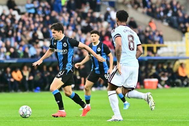 Club Brugge v Aston Villa - UEFA Champions League BRUGGE, BELGIUM - SEPTEMBER 08 : Vetlesen Hugo midfielder of Club Brugge during the UEFA Champions League 2026 27 League Phase MD1 match between Club Brugge and Aston Villa on September 8, 2026 in Brugge, Belgium, 08 09 2026 Brugge Belgium  Copyright: xPeterxDexVoechtx