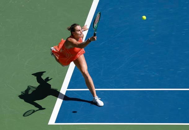 US Open tennis tournament - Day 10 Aryna Sabalenka of Belarus in action against Linda Noskova of Czechia during the Women Singles Quarterfinals match of the US Open Tennis Championships in Flushing Meadows, New York, USA, 08 September 2026. FLUSHING MEADOWS NEW YORK United States  Copyright: xCRISTOBALxHERRERA-ULASHKEVICHx