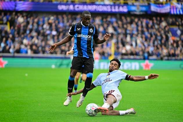 Club Brugge v Aston Villa - UEFA Champions League BRUGGE, BELGIUM - SEPTEMBER 08 : Forbs Carlos forward of Club Brugge during the UEFA Champions League 2026 27 League Phase MD1 match between Club Brugge and Aston Villa on September 8, 2026 in Brugge, Belgium, 08 09 2026 Brugge Belgium  Copyright: xJanxDexMeuleneirx