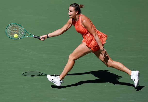US Open tennis tournament - Day 10 Aryna Sabalenka of Belarus in action against Linda Noskova of Czechia during the Women Singles Quarterfinals match of the US Open Tennis Championships in Flushing Meadows, New York, USA, 08 September 2026. FLUSHING MEADOWS NEW YORK United States  Copyright: xCRISTOBALxHERRERA-ULASHKEVICHx