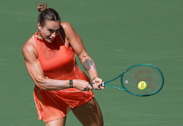US Open tennis tournament - Day 10 Aryna Sabalenka of Belarus in action against Linda Noskova of Czechia during the Women Singles Quarterfinals match of the US Open Tennis Championships in Flushing Meadows, New York, USA, 08 September 2026. FLUSHING MEADOWS NEW YORK United States  Copyright: xCRISTOBALxHERRERA-ULASHKEVICHx