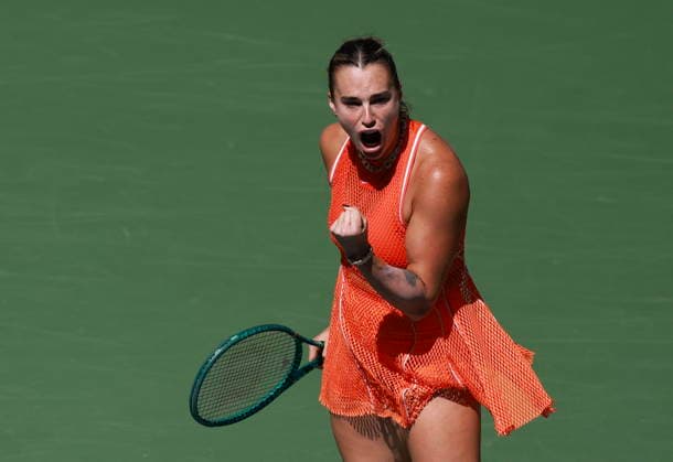 US Open tennis tournament - Day 10 Aryna Sabalenka of Belarus gestures as she plays against Linda Noskova of Czechia during the Women Singles Quarterfinals match of the US Open Tennis Championships in Flushing Meadows, New York, USA, 08 September 2026. FLUSHING MEADOWS NEW YORK United States  Copyright: xCRISTOBALxHERRERA-ULASHKEVICHx