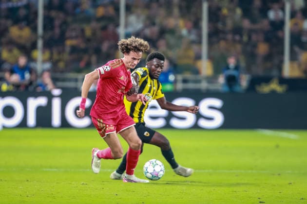SOCCER - UEFA CL, AEK vs LASK ATHENS,GREECE,08.SEP.26 - SOCCER - UEFA Champions League, AEK Athens vs Linzer ASK. Image shows Robert Ljubicic (LASK).  GEPAxpictures xManuelxBinder
