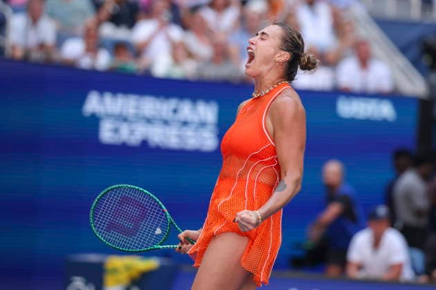 US Open tennis tournament - Day 10 Aryna Sabalenka of Belarus celebrates after winning against Linda Noskova of Czechia during the Women Singles Quarterfinals match of the US Open Tennis Championships in Flushing Meadows, New York, USA, 08 September 2026. FLUSHING MEADOWS NEW YORK United States  Copyright: xSARAHxYENESELx