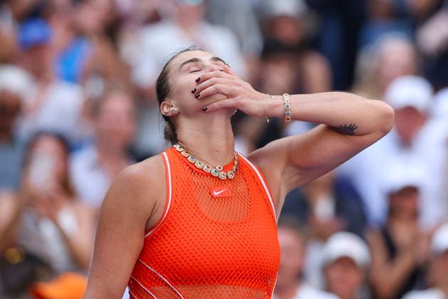 US Open tennis tournament - Day 10 Aryna Sabalenka of Belarus greets attendees after winning against Linda Noskova of Czechia during the Women Singles Quarterfinals match of the US Open Tennis Championships in Flushing Meadows, New York, USA, 08 September 2026. FLUSHING MEADOWS NEW YORK United States  Copyright: xSARAHxYENESELx
