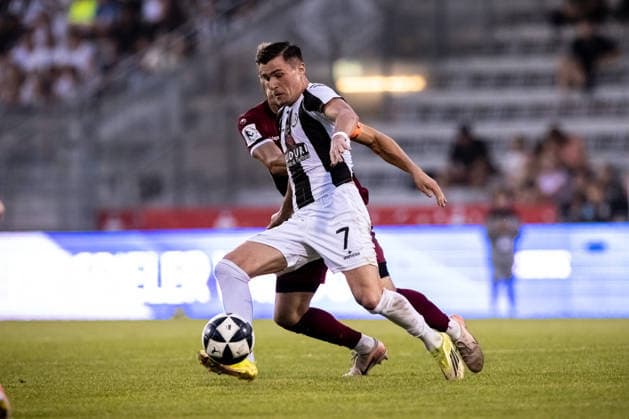 VfR Aalen vs. SSV Ulm 1846 Soccer, Regionalliga Southwest, Matchday 6, Bediani Arena, Aalen, September 8, 2026, Sasa Maksimovic (VfR Aalen), 7 VfR Aalen vs. SSV Ulm 1846, soccer, Regionalliga Southwest, Matchday 6, Bediani Arena Aalen, September 26, 2008; Photo by Lucca Fundel, Aalen, Bediani Arena, Baden-Württemberg, Germany