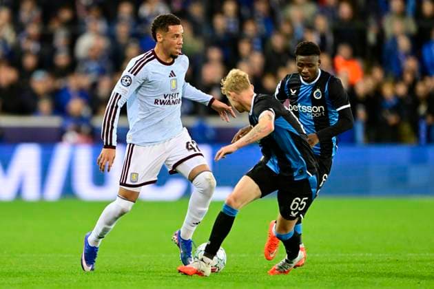 Club Brugge v Aston Villa - UEFA Champions League BRUGGE, BELGIUM - SEPTEMBER 08 : Seys Joaquim defender of Club Brugge during the UEFA Champions League 2026 27 League Phase MD1 match between Club Brugge and Aston Villa on September 8, 2026 in Brugge, Belgium, 08 09 2026 Brugge Belgium  Copyright: xJanxDexMeuleneirx