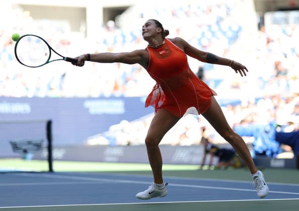 September 8, 2026, New York City, New York, USA: ARYNA SABALENKA during the match against L. Noskova of Czech Republic in the womenÃ¢â‚¬â ¢s quarterfinals of Grand Slam tournament US Open. New York, USA. Sabalenka won 7:6 (7-1), 3:6, 7:6 New York City USA - ZUMAc278 20260908_zsp_c278_007 Copyright: xMarcinxCholewinskix