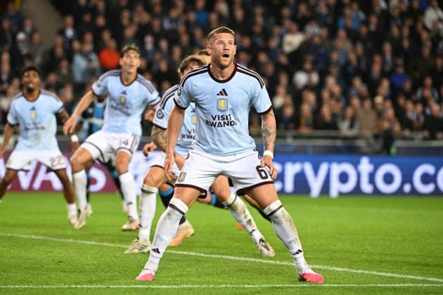 260908 Club Brugge vs Aston Villa Ross Barkley (6) of Aston Villa is pictured during the Uefa Champions League matchday 1 game in the League phase in season 2026 - 2027 between Club Brugge KV and Aston Villa on September 8 , 2026 in Brugge, Belgium. (Photo by Maarten Straetemans Isosport) Brugge Belgium  Copyright: xMaartenxStraetemansx MS1_6240