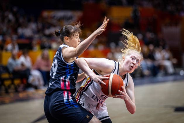 Basketball Berlin, September 8, 2026 FIBA Women’s Basketball World Cup Germany 2026 Quarterfinal Qualifier Germany (GER) vs. South Korea (KOR) Frida Bühner (Germany, No. 20) vs. Sohee Lee (South Korea, No. 09)