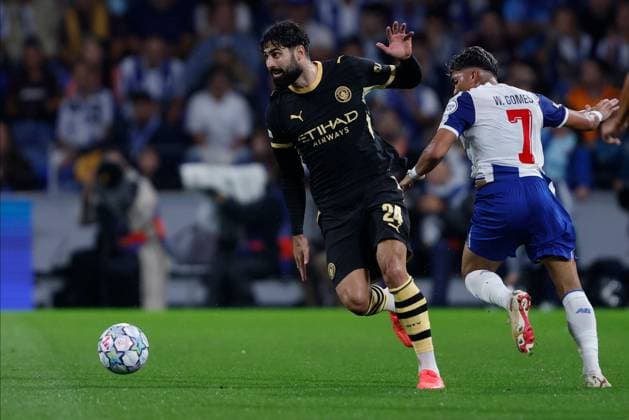Josko Gvardiol of Manchester City in action. Porto v Manchester City, UEFA Champions League, League Stage, Football, Estadio do Dragao, Porto, Portugal - 08 Sep 2026Porto Estadio do Dragao Portugal  Copyright: xMiguelxLemos Shutterstockx 17140155as