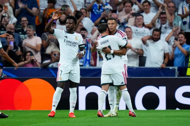 ESP: Real Madrid - Inter Milan. UEFA Champions League. Matchday 1 Kylian Mbappe of Real Madrid CF celebrates after scoring the 1-0 during the UEFA Champions League match, matchday 1, between Real Madrid and FC Inter de Milan played at Santiago Bernabeu Stadium on 8 Sep, 2026 in Madrid, Spain. kpng Copyright: xCesarxCebollax xPRESSINPHOTOx PS_2627_UCL_RMA_INT_038