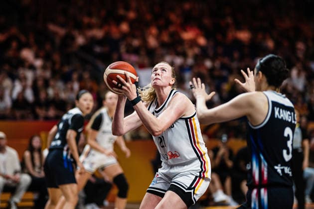 FIBA Women’s Basketball World Cup 2026: Germany vs. South Korea, September 8, 2026; Marie Gülich (Germany), 21, on the ball; Basketball; FIBA Women’s Basketball World Cup 2026; Final Round, Qualifier for the Quarterfinals: Germany vs. South Korea on September 8, 2026, at the Uber Arena, Berlin Copyright: xBEAUTIFULxSPORTS Tonhäuserx