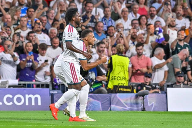 September 8, 2026, Madrid, Madrid, Spain: 10 KYLIAN MBAPPE of Real Madrid CF and 7 VINICIUS JUNIOR of Real Madrid CF celebrates a goal during the match on Matchday 1 of the group stage of the 2026 27 UEFA Champions League between REAL MADRID C.F. and F.C. INTERNAZIONALE MILANO, played at the Bernabo u Stadium on September 8, 2026, in Madrid, Spain. REAL MADRID C.F. Vs. F.C. INTERNAZIONALE MILANO 09.08.26  - ZUMAc312 20260908_zsp_c312_318 Copyright: xOscarxManuelxSanchezx