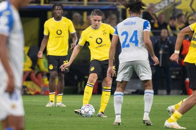 Joey Veerman 25, Borussia Dortmund; Borussia Dortmund vs. Villarreal CF; Soccer; Champions League; Group Stage; Matchday 1; September 8, 2026; Dortmund, North Rhine-Westphalia, Germany Copyright: xkolbert-press MarcxNiemeyerx