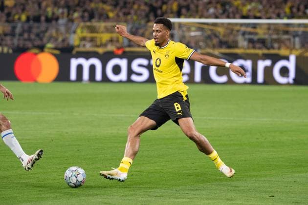 Felix Nmecha 8 Borussia Dortmund, Borussia Dortmund vs. Villarreal CF, Soccer, Champions League, Group Stage, Matchday 1, September 8, 2026, Dortmund, North Rhine-Westphalia, Germany Copyright: xkolbert-press MarcxNiemeyerx
