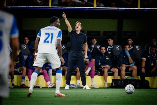 Inigo Perez, Head Coach of Villarreal; Borussia Dortmund vs. Villarreal CF; Soccer; Champions League; Group Stage; Matchday 1; September 8, 2026; Dortmund, North Rhine-Westphalia, Germany Copyright: xkolbert-press MarcxNiemeyerx