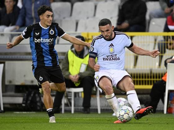 BRUGGE - (lr) Jan Virgili of Club Brugge, John McGinn of Aston Villa FC during the Champions League match between Club Brugge and Aston Villa FC at the Jan Breydel Stadium on 8 September 2026 in Bruges, Belgium. ANP UEFA, Champions League 2026 27 xVIxANPxSportx xGerritxvanxKeulenxIVx 567676673 originalFilename: 567676673.jpg