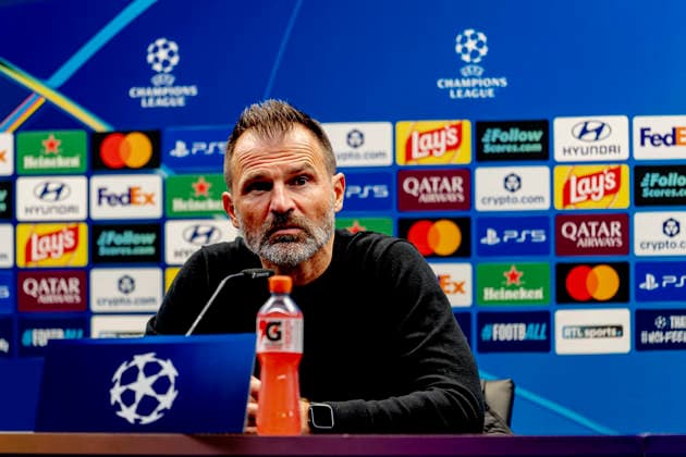 BRUGGE Club Brugge coach Ivan Leko during the press conference following the UEFA Champions League match between Club Brugge and Aston Villa at Jan Breydel Stadium on September 8, 2026, in Brugge, Belgium. Photo by DeFodi Images