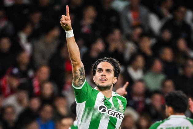 September 8, 2026, Villeneuve-D ascq, France, France: Marc BARTRA of Real Betis Balompie celebrates his goal during the UEFA Champions League, League Phase MD1 match between Lille OSC (LOSC) and Real Betis Balompie at Pierre Mauroy Stadium on October 23, 2025 in Villeneuve-d Ascq near Lille, France. Lille OSC V Real Betis Balompie - UEFA Champions League  - ZUMAm308 20260908_zsp_m308_013 Copyright: xMatthieuxMirvillex