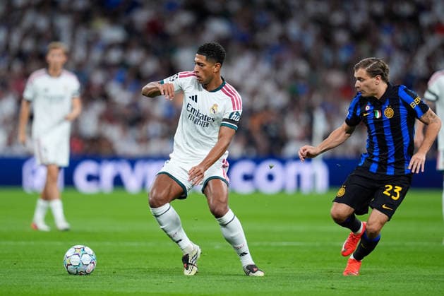 September 8, 2026, Madrid, Madrid, Spain: Jude Bellingham of Real Madrid CF in action during the UEFA Champions League 2026 27 League Phase MD1 match between Real Madrid CF and FC Internazionale Milano at Berabeu stadium on September 08, 2026, in Madrid, Spain. Madrid Spain - ZUMAa181 20260908_zaa_a181_169 Copyright: xDennisxAgyemanx