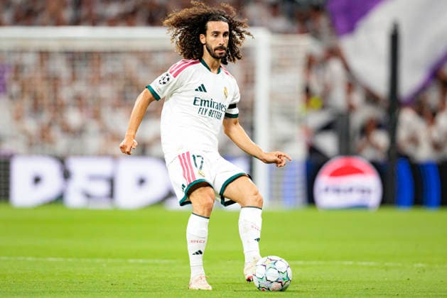 Marc Cucurella seen during UEFA Champions League 2026 2027 league phase game between teams of Real Madrid CF and Internazionale Milano (Maciej Rogowski Ball Raw Images) Madrid Bernabeu Spain Copyright: xMaciejxRogowskix maciejrogowski_realmadridcf_internazionale_2627-22