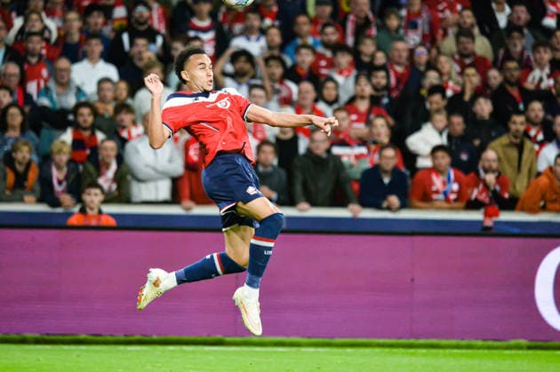 FOOTBALL : Lille OSC vs Real Betis Balompie - Ligue des Champions - Phase de Ligue - JournÃ e 1 - 08 09 2026 Ethan Mbappe (Lille OSC) Villeneuve d AsqcFrance  Copyright: xBaptistexAutissierx