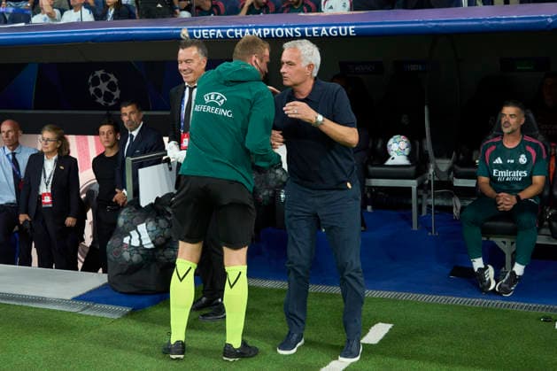 ESP: Real Madrid - Inter Milan. UEFA Champions League. Matchday 1 Jose Mourinho, head coach of Real Madrid CF during the UEFA Champions League match, matchday 1, between Real Madrid and FC Inter de Milan played at Santiago Bernabeu Stadium on 8 Sep, 2026 in Madrid, Spain. kpng Copyright: xCesarxCebollax xPRESSINPHOTOx PS_2627_UCL_RMA_INT_073