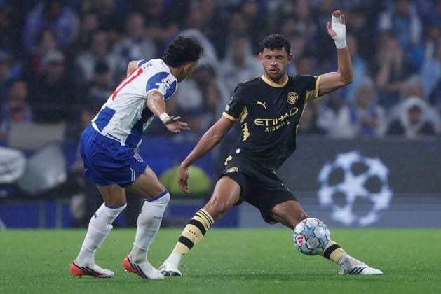 PepÃª of FC Porto and Matheus Nunes of Manchester City in action. Porto v Manchester City, UEFA Champions League, League Stage, Football, Estadio do Dragao, Porto, Portugal - 08 Sep 2026Porto Estadio do Dragao Portugal  Copyright: xMiguelxLemos Shutterstockx 17140155da