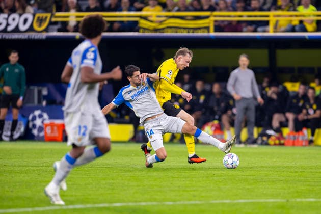 September 8, 2026, Soccer, Matchday 1 of the UEFA Champions League, Borussia Dortmund vs. Villarreal FC at Santi Comesana Stadium, Villarreal FC, Maximilian Beier, Borussia Dortmund, Signal Iduna Park, Dortmund, North Rhine-Westphalia, Germany, xRHR, PHOTO DEx Copyright: DennisxEwert RHR-FOTOx RHR-FOTO DE