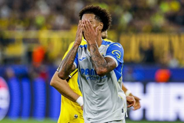 DORTMUND - Tajon Buchanan of Villarreal CF responds during the UEFA Champions League match between Borussia Dortmund and Villarreal CF at Signal Iduna Park on September 8, 2026 in Dortmund, Germany. MARCEL TER BALS ANP UEFA Champions League 2026 27 xVIxANPxSportx xMarcelxterxBalsxIVx 567683481 originalFilename: 567683481.jpg