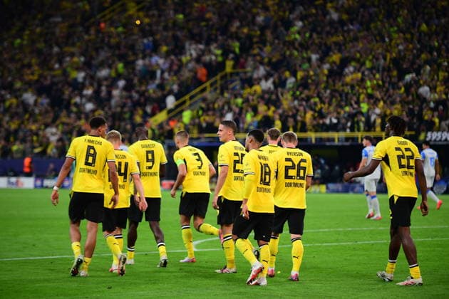 Borussia Dortmund v Villarreal CF - UEFA Champions League DORTMUND, GERMANY - SEPTEMBER 8: Players take to the field during the UEFA Champions League match between Borussia Dortmund and Villarreal CF at BVB Stadion Dortmund in Dortmund, Germany, on September 8, 2026. Hesham Elsherif Anadolu Dortmund Germany. Editorial use only. Please get in touch for any other usage.  Copyright: x2026xAnadoluxHeshamxElsherifx
