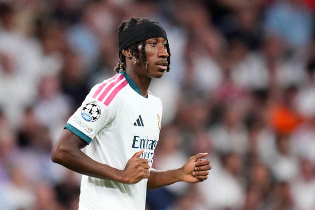 Real Madrid C.F. v FC Internazionale Milano - UEFA Champions League 2026 27 League Phase MD1 Yan Diomande right winger of Real Madrid and Cote d Ivoire with the debutant badge on his shirt during the UEFA Champions League 2026 27 League Phase MD1 match between Real Madrid C.F. and FC Internazionale Milano at Estadio Santiago Bernabeu on September 8, 2026 in Madrid, Spain. Madrid Spain  Copyright: xJosexBretonx originalFilename:bretonhernandez-realmadr260908_npmh7.jpg