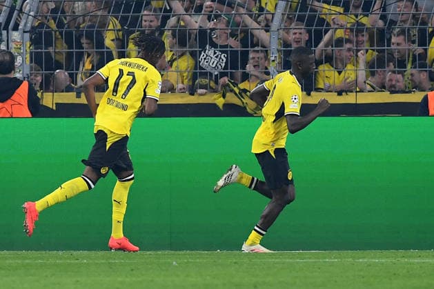Serhou Guirassy of Borussia Dortmund celebrates his goal, making the score 3–1, during the 2026–2027 UEFA Champions League match between Borussia Dortmund and Villarreal CF at BVB Stadion on September 8, 2026, in Dortmund, Germany. Photo by Ralf Treese, DeFodi Images. Serhou Guirassy of Borussia Dortmund celebrates with teammates after scoring his team’s third goal during the 2026–2027 UEFA Champions League match between Borussia Dortmund and Villarreal at BVB Stadion Dortmund on September 8, 2026 in Dortmund, Germany Photo by Ralf Treese DeFodi Images