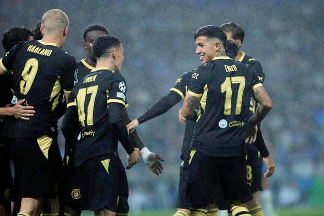 FC Porto v Manchester City - UEFA Champions League 26 27 MD1 PORTO, PORTUGAL - SEPTEMBER 8: Erling Haaland of Manchester City celebrates after scoring his team s first goal during the UEFA Champions League 26 27 match between FC Porto and Manchester City at Estadio do Dragao on September 8, 2026 in Porto, Portugal. (Photo by Diego Simon Photo Players Images Magara Press) Porto Estadio do Dragao Portugal Copyright: xDiegoxSimonx