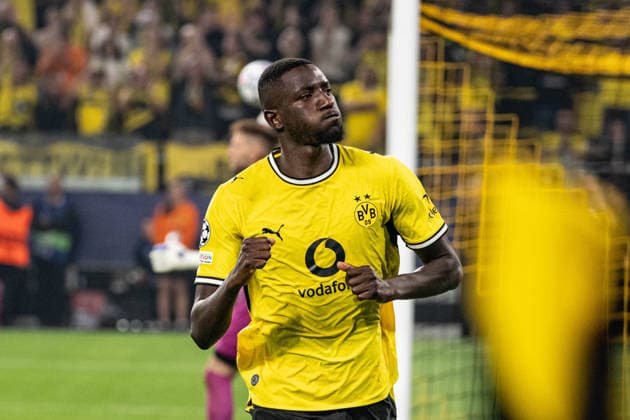 Goal by Serhou Guirassy, making it 3–1 for Borussia Dortmund, Borussia Dortmund vs. Villarreal CF, Soccer, Champions League, Group Stage, Matchday 1, September 8, 2026, Dortmund, North Rhine-Westphalia, Germany Copyright: xkolbert-press MarcxNiemeyerx