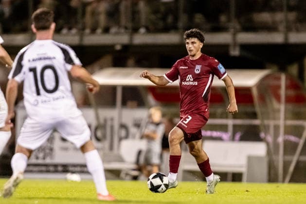VfR Aalen vs. SSV Ulm 1846 Soccer, Regionalliga Southwest, Matchday 6, Bediani Arena, Aalen, September 8, 2026, Alexandre Azevedo, SSV Ulm 1846, 03 VfR Aalen vs. SSV Ulm 1846 Soccer, Regionalliga Southwest, Matchday 6, Bediani Arena, Aalen, September 8, 2026. Photo by Lucca Fundel, Aalen, Bediani Arena, Baden-Württemberg, Germany