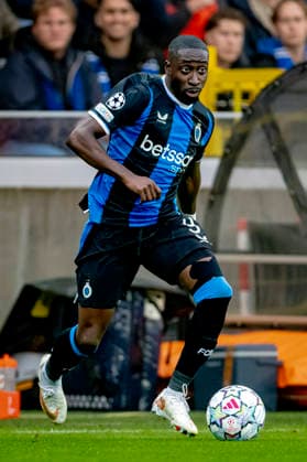 BRUGGE Club Brugge forward Carlos Forbs during the UEFA Champions League match between Club Brugge and Aston Villa at Jan Breydel Stadium on September 8, 2026, in Brugge, Belgium. Photo by DeFodi Images