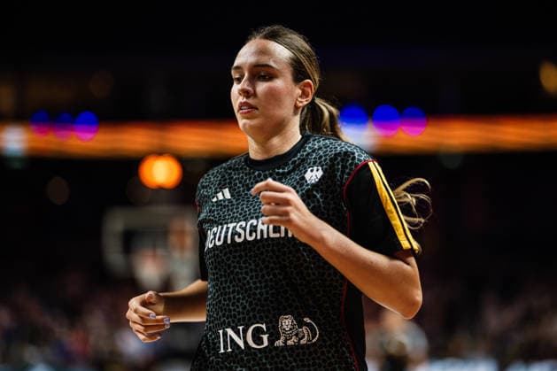 FIBA Women’s Basketball World Cup 2026: Germany vs. South Korea, September 8, 2026; Emily Bessoir, Germany, 22; Basketball; FIBA Women’s Basketball World Cup 2026; Final Round, Quarterfinal Qualifier: Germany vs. South Korea on September 8, 2026, at the Uber Arena, Berlin Copyright: xBEAUTIFULxSPORTS Tonhäuserx