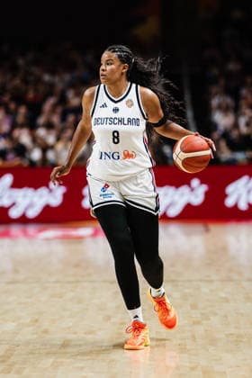 FIBA Women’s Basketball World Cup 2026: Germany vs. South Korea, September 8, 2026; Nyara Sabally (Germany); 8 Basketball; FIBA Women’s Basketball World Cup 2026; Final Round, Qualifier for the Quarterfinals: Germany vs. South Korea on September 8, 2026, at the Uber Arena, Berlin Copyright: xBEAUTIFULxSPORTS Tonhäuserx