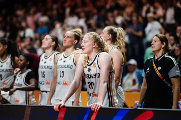 FIBA Women’s Basketball World Cup 2026: Germany vs. South Korea, September 8, 2026, Frieda Bühner, Germany, 20 Basketball, FIBA Women’s Basketball World Cup 2026, Final Round, Qualifier for the Quarterfinals: Germany vs. South Korea on September 8, 2026, at the Uber Arena, Berlin Copyright: xBEAUTIFULxSPORTS Tonhäuserx