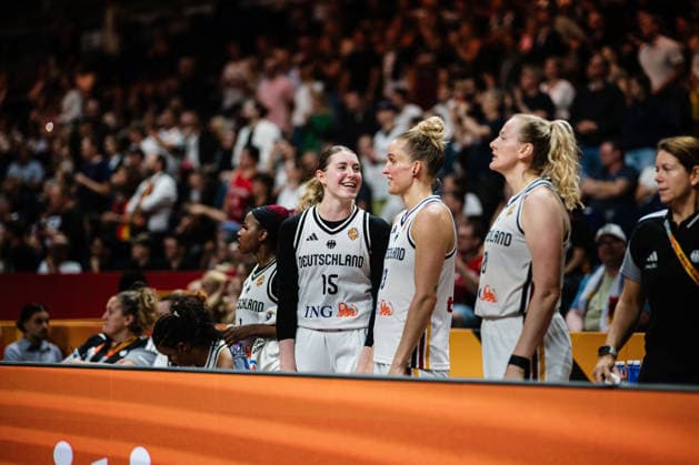FIBA Women’s Basketball World Cup 2026: Germany vs. South Korea, September 8, 2026. Luisa Geiselsoder (Germany, age 15) is excited about playing basketball at the FIBA Women’s Basketball World Cup 2026, Final Phase, Quarterfinal Qualifier: Germany vs. South Korea on September 8, 2026, at the Uber Arena, Berlin Copyright: xBEAUTIFULxSPORTS Tonhäuserx