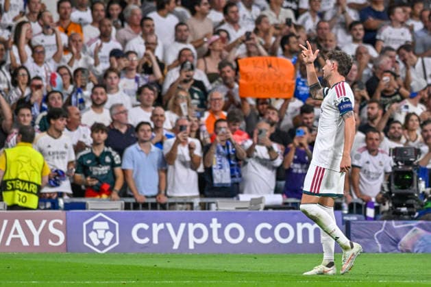 September 8, 2026, Madrid, Madrid, Spain: 8 FEDERICO VALVERDE of Real Madrid CF celebrates a goal during the match on Matchday 1 of the group stage of the 2026 27 UEFA Champions League between REAL MADRID C.F. and F.C. INTERNAZIONALE MILANO, played at the Bernabo u Stadium on September 8, 2026, in Madrid, Spain. Madrid Spain - ZUMAc312 20260908_zsp_c312_376 Copyright: xOscarxManuelxSanchezx