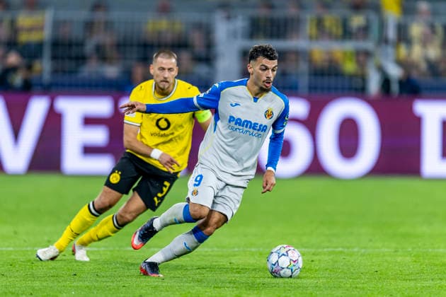 DORTMUND Villarreal CF forward Georges Mikautadze during the UEFA Champions League match between Borussia Dortmund and Villarreal at BVB Stadion Dortmund on September 8, 2026, in Dortmund, Germany. Photo by DeFodi Images