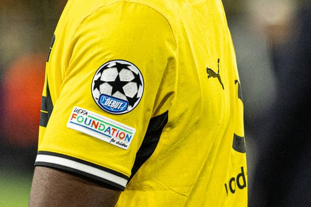 UEFA Champions League: Borussia Dortmund vs. Villarreal CF, September 8, 2026—The first-ever UEFA Champions League Debut Patch on Borussia Dortmund s jersey. UEFA Champions League opener: Borussia Dortmund vs. Villarreal CF at BVB Stadium Dortmund, Dortmund, September 8, 2026 Copyright: xBEAUTIFULxSPORTS Buriakovx