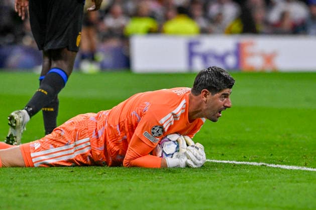 September 8, 2026, Madrid, Madrid, Spain: 1 THIBAUT COURTOIS of Real Madrid CF in action during the match on Matchday 1 of the group stage of the 2026 27 UEFA Champions League between REAL MADRID C.F. and F.C. INTERNAZIONALE MILANO, played at the Bernabo u Stadium on September 8, 2026, in Madrid, Spain. Madrid Spain - ZUMAc312 20260908_zsp_c312_443 Copyright: xOscarxManuelxSanchezx