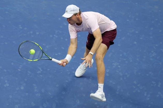 US Open tennis tournament - Day 10 Alex Michelsen of the US in action against compatriot Frances Tiafoe during their men s singles quarterfinal match at the US Open Tennis Championships at the USTA Billie Jean King National Tennis Center in Flushing, New York, USA, 08 September 2026. FLUSHING MEADOWS NEW YORK United States  Copyright: xBRIANxHIRSCHFELDx