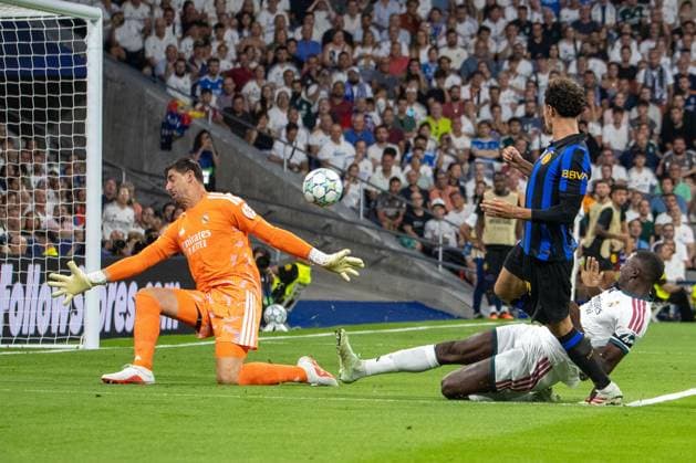 September 8, 2026, Madrid, Spain: Thibaut Courtois, goalkeeper (Real Madrid) in action during the 2026 2027 UEFA Champions League match between Real Madrid and Inter Milan..Final score: Real Madrid 2-1 Inter Milan Madrid Spain - ZUMAs197 20260908_aaa_s197_332 Copyright: xDavidxCanalesx